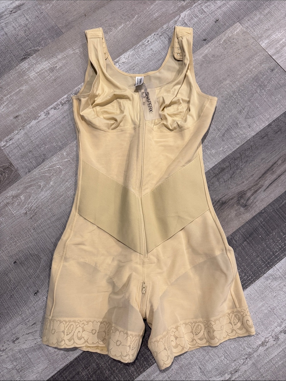 New In Package Shaperx Beige Full-Body Sculpting Bodysuit